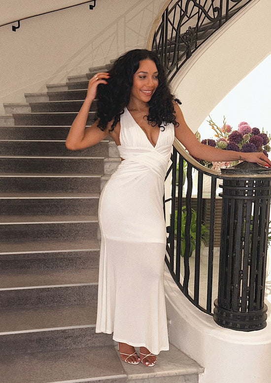 Cutout Dress - White